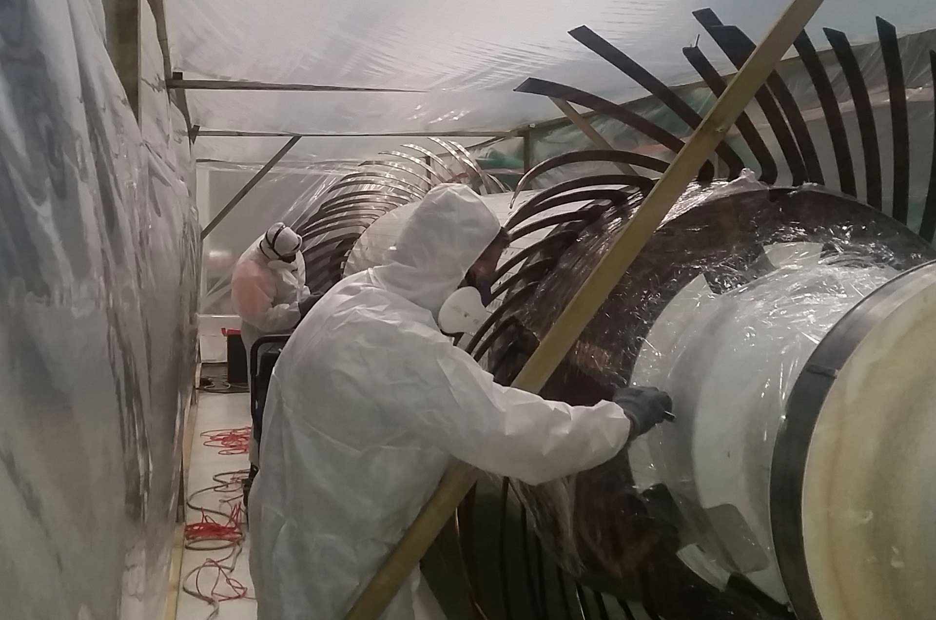 Likvidácia azbestovej izolácie v uzavretom pracovisku